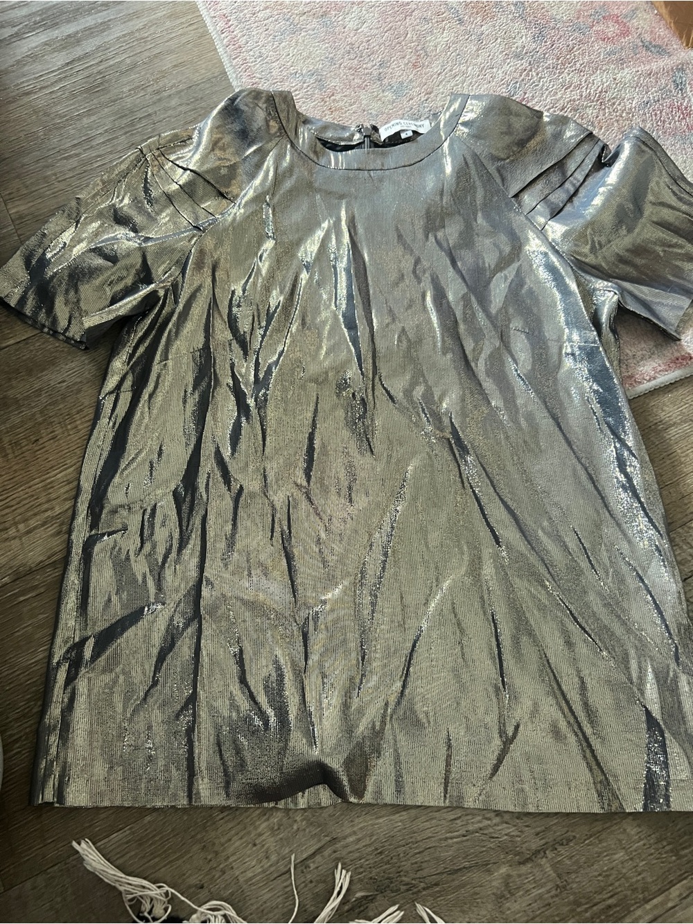 Opening ceremony silver blouse size 4